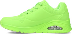 Skechers Womens UNO NIGHT SHADES Athletic Shoes Casual Sneakers Lime/Green