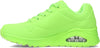 Skechers Womens UNO NIGHT SHADES Athletic Shoes Casual Sneakers Lime/Green