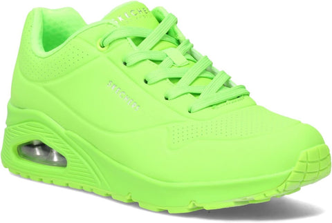 Skechers Womens UNO NIGHT SHADES Athletic Shoes Casual Sneakers Lime/Green