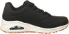 Skechers Womens UNO STAND ON AIR Athletic Shoes Casual Sneakers Black/White