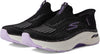 Skechers Womens MAX CUSHIONING ARCH FIT FLUIDITI Slip Ins Sneakers