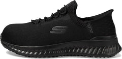 Skechers Womens TILIDO OMBRAY Slip Ins Work Comp Toe Slip Resistant Shoe Black