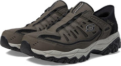 Skechers Mens RIDGEBURN Hands Free Slip in Casual Shoes Brown