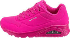 Skechers Womens UNO NIGHT SHADES Athletic Shoes Casual Sneakers Hot Pink