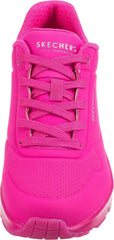 Skechers Womens UNO NIGHT SHADES Athletic Shoes Casual Sneakers Hot Pink