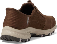 Skechers Womens HILLCREST SUNAPEE Hands Free Slip Ins Casual Shoes Brown