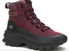 Caterpillar Unisex TRESPASS GALOSH WP Waterproof Work Casual Boots Black/Wine