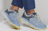 Skechers Womens D'LUX MARIGOLD Athletic Shoes Trail Running Sneakers Blue/Yellow