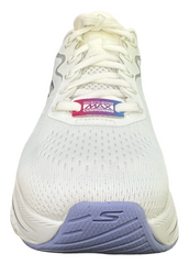 Skechers Womens MAX Cushioning ELITE 2 LEVITATE Athletic Shoes White/Lavender