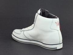 True Religion ACE HI Leather Men's Casual Fashion White Navy Sneakers